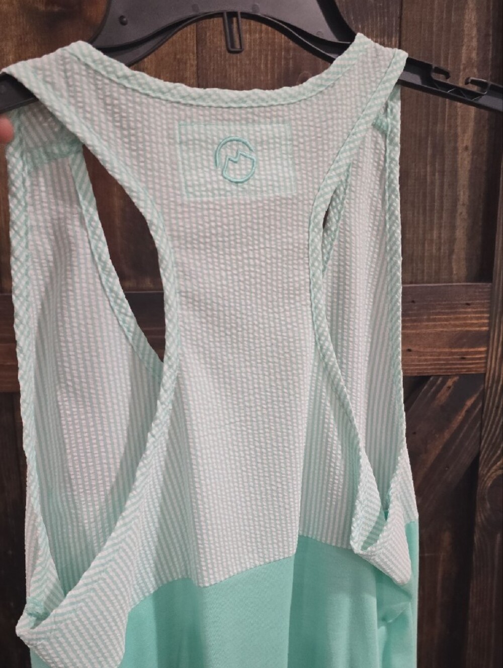Magellan Outdoors Mint Green Two-Tone Tank with Pocket - Picture 4 of 5